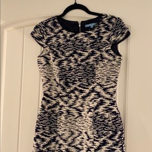 Antonio melani navy and white dress